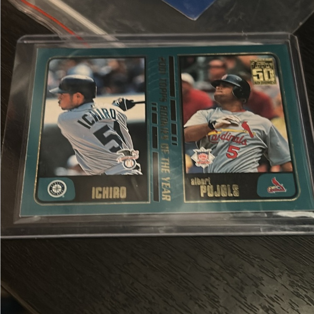 Ichiro and Pujols Baseball Trading Card